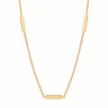 9ct Yellow Gold Chain With Stationed Bars