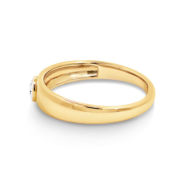 10ct Yellow Gold Lab Grown Diamond Dress Ring - alternate view