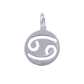 Cancer | Sterling Silver Cut Out Zodiac Pendant