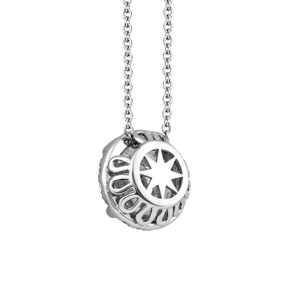 Above Love Star 1.85ct Round Lab Grown Diamond Necklace With Halo - alternate view