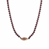10ct Yellow Gold Chocolate Freshwater Pearl Necklace