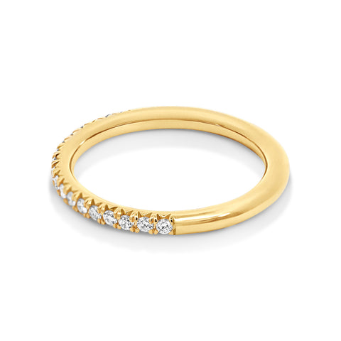 18ct Yellow Gold Diamond Wedding Ring - alternate view