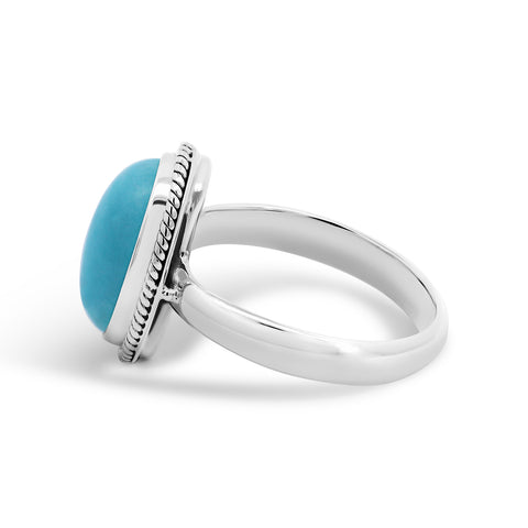 Sterling Silver Amazonite Ring - alternate view