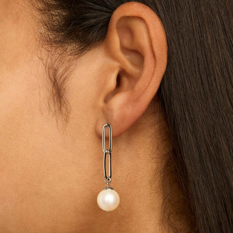 Najo Eden Pearl Silver Earring - alternate view