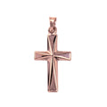 9ct Rose Gold Fancy Cut Cross