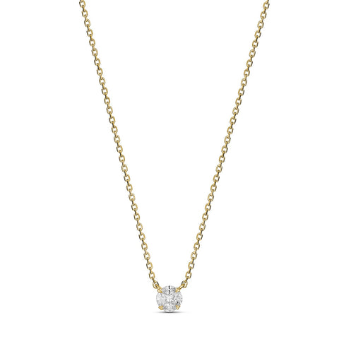 9ct Yellow Gold Diamond Necklace - alternate view