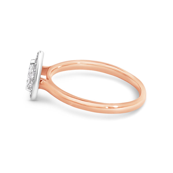 0.37ct Pear Natural Diamond Ring - alternate view
