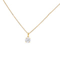9ct Yellow Gold 1.00ct Round Lab Grown Diamond Pendant