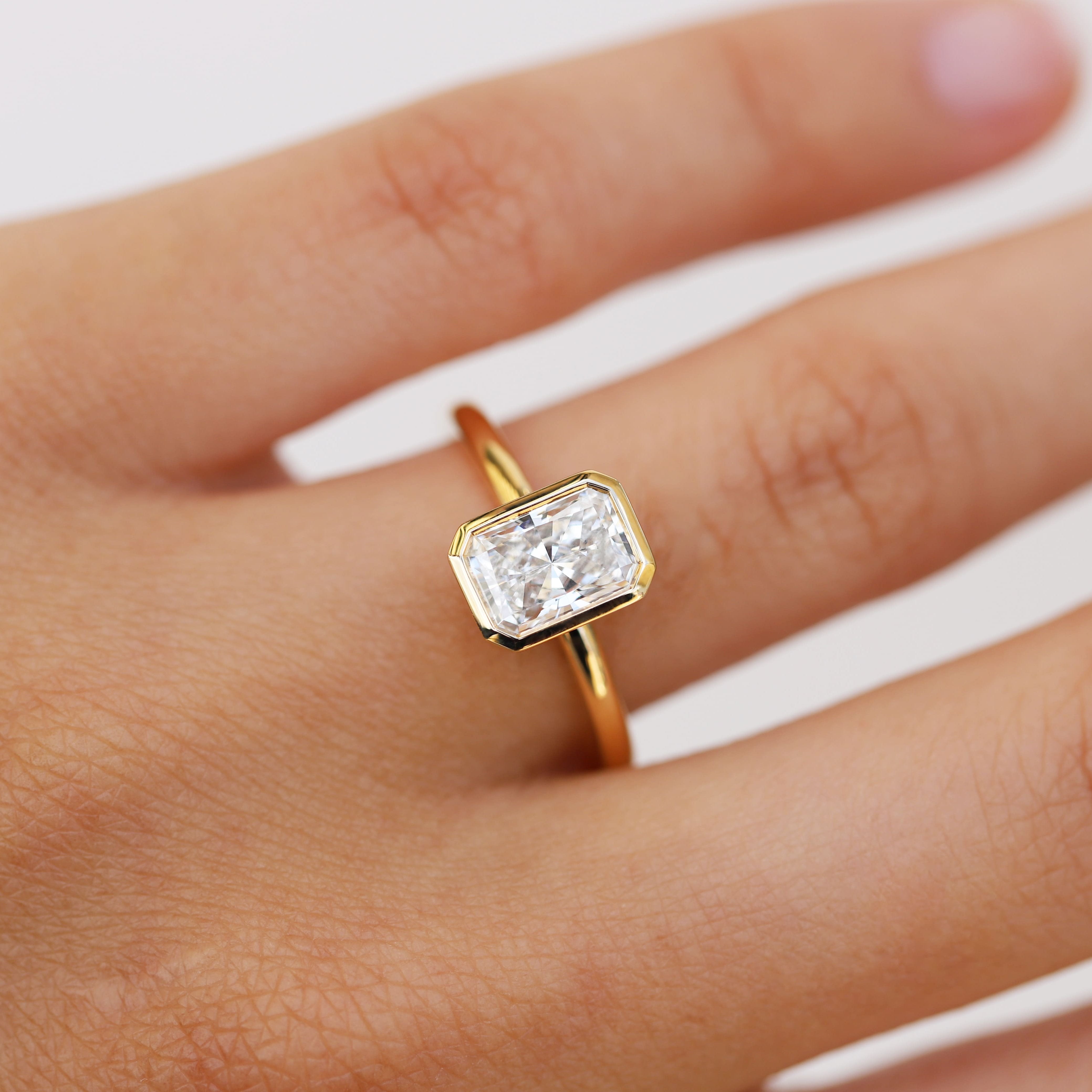 The Bridgette | 1.50ct Radiant Lab Grown Diamond Engagement Ring