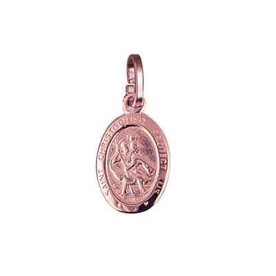 9ct Rose Gold St Christopher - alternate