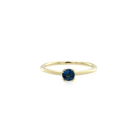 9ct Yellow Gold London Blue Topaz Dress Ring - alternate view