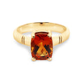 9ct Yellow Gold Cushion Cut Citrine Dress Ring
