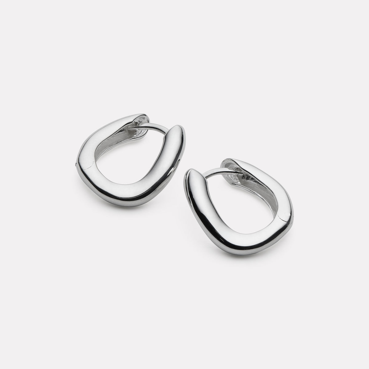 Najo Balm Sterling Silver Huggie Earrings