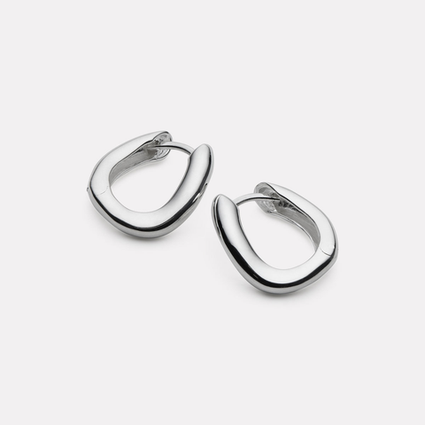 Najo Balm Sterling Silver Huggie Earrings