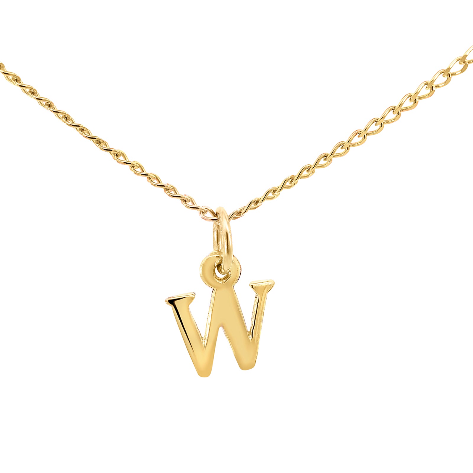 Letter w deals necklace