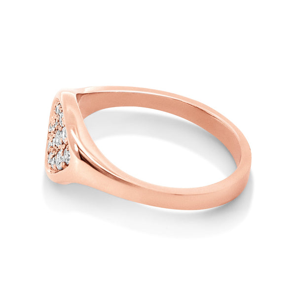 0.25ct Round Natural Australian Diamond Pod Ring - alternate view