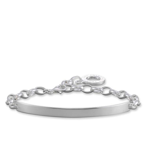 Thomas Sabo Charm Club Silver Id Bar 19.5Cm Bracelet - alternate view