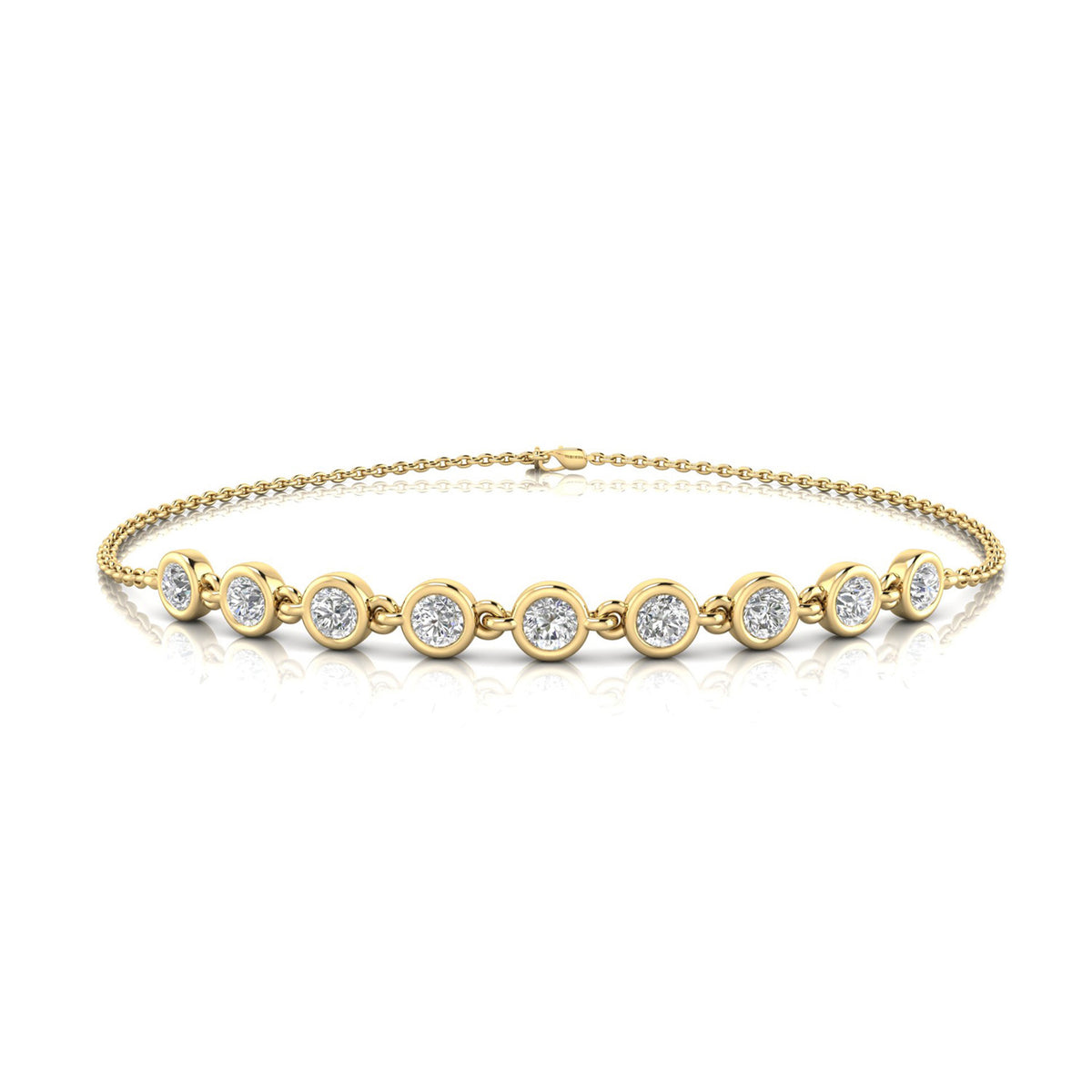 Gold Vermeil 22ct Lab Grown Diamond Bracelet