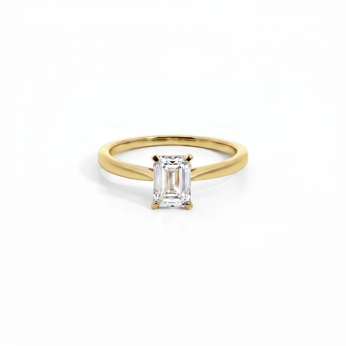 1.00ct Emerald Cut Lab Grown Diamond Engagement