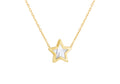 9ct Yellow Gold Mother Of Pearl Star Necklace