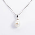 9ct White Gold Baroque Pearl Pendant