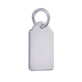 Sterling Silver Engravable Dog Tag Pendant