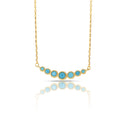 9ct Yellow Gold Turquoise Necklace