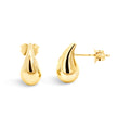 9ct Yellow Gold Teardrop Stud Earrings