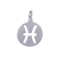 Pisces | Sterling Silver Cut Out Zodiac Pendant