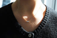 9ct Yellow Gold Lab Grown Diamond Trilogy Necklace