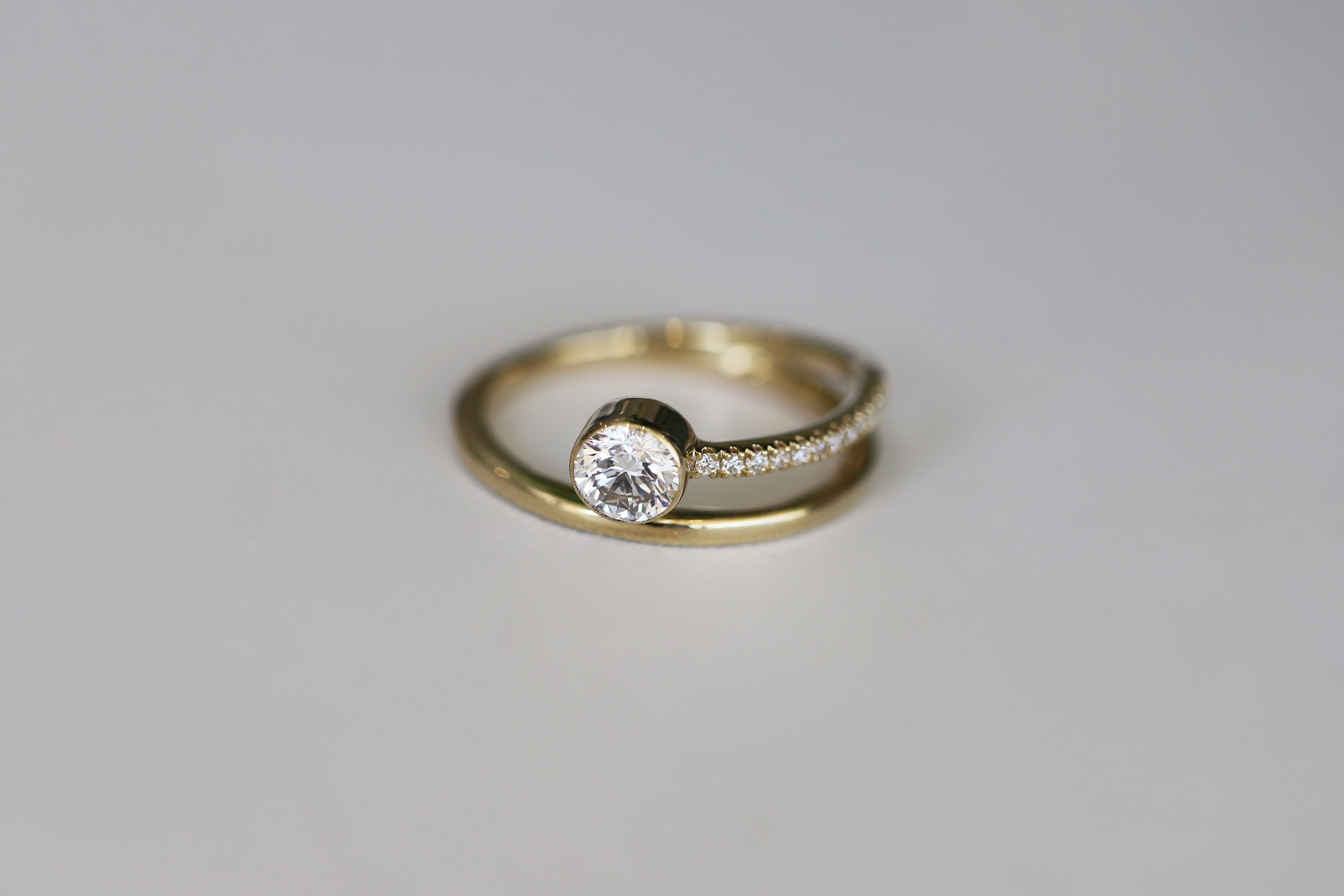 0.55ct Lab Grown Diamond Spilt Band Ring