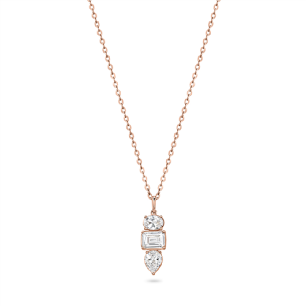 Rose plated necklace deals