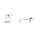 Sterling Silver Sagattarius Zodiac Stud Earrings