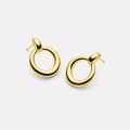 Najo Mist Yellow Gold Plated Drop Earrings