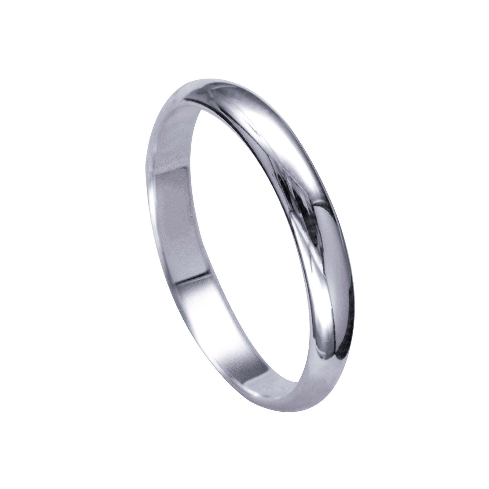 Plain silver online ring band