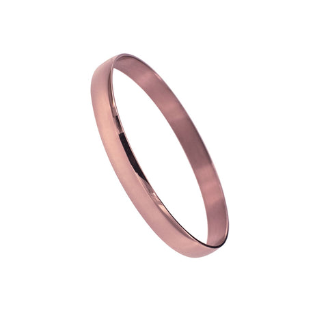 Rose Plated 69mm Polished bangle - alternate view