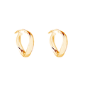 Najo Gold Plated Eddy Hoop Earrings