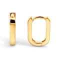 9ct Yellow Gold Small Thick Huggie Earrings