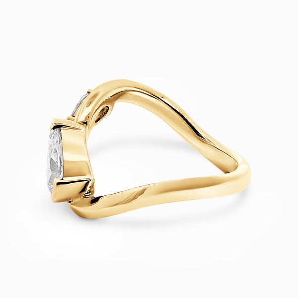 The Serena | 1.00ct  Pear Shape Lab Grown Diamond Engagement Ring - alternate view