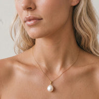 9ct Yellow Gold Baroque Pearl Pendant