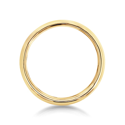 9ct Yellow Gold Rounded Wide Ladies Wedding Ring - alternate