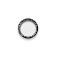 Men's Black Zirconium Wedding Ring With Claddagh & Celtic Pattern