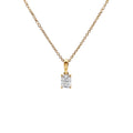 9ct Yellow Gold 0.50ct Radiant Lab Grown Diamond Pendant