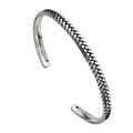 Najo Tessera Men’s Silver Cuff Bracelet