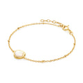 Kiara Yellow Gold Plated Mother Of Pearl Set Bracelet
