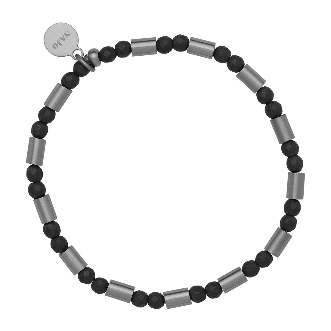 Najo Nova Men's Haematite & Steel Bracelet
