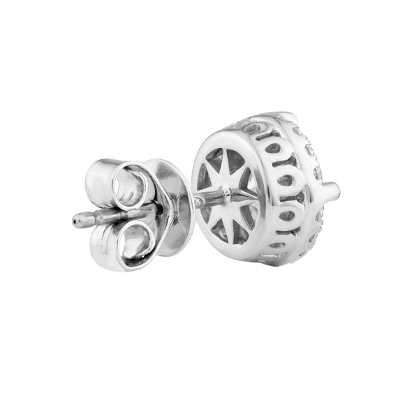 Above Love Star 2.53ct Round Lab Grown Diamond Earrings With Halo - alternate view