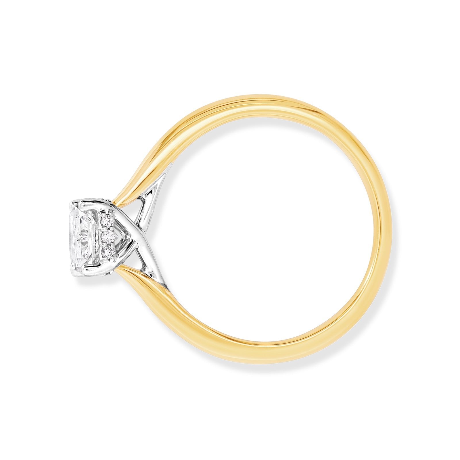 The Grace | 1.32ct Radiant Lab Grown Diamond Engagement Ring