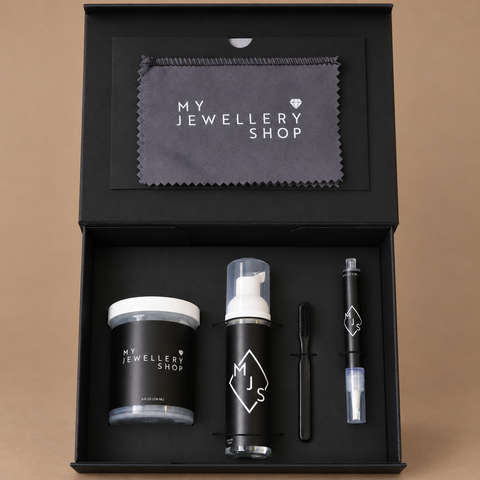 My Jewellery Shop Deluxe Cleaning Bundle on a warm brown background