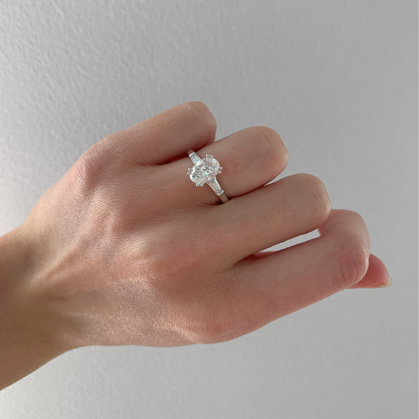 The Allegra | 1.89ct Trilogy Lab Grown Diamond Engagement Ring - alternate view